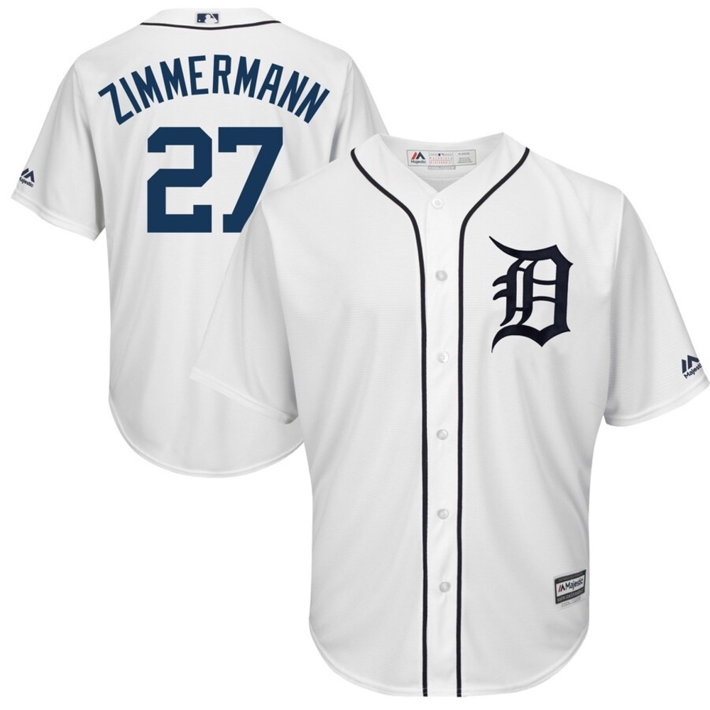 Vintage New Era Men's Large Jordan Zimmermann Detroit Tigers Authentic Jersey